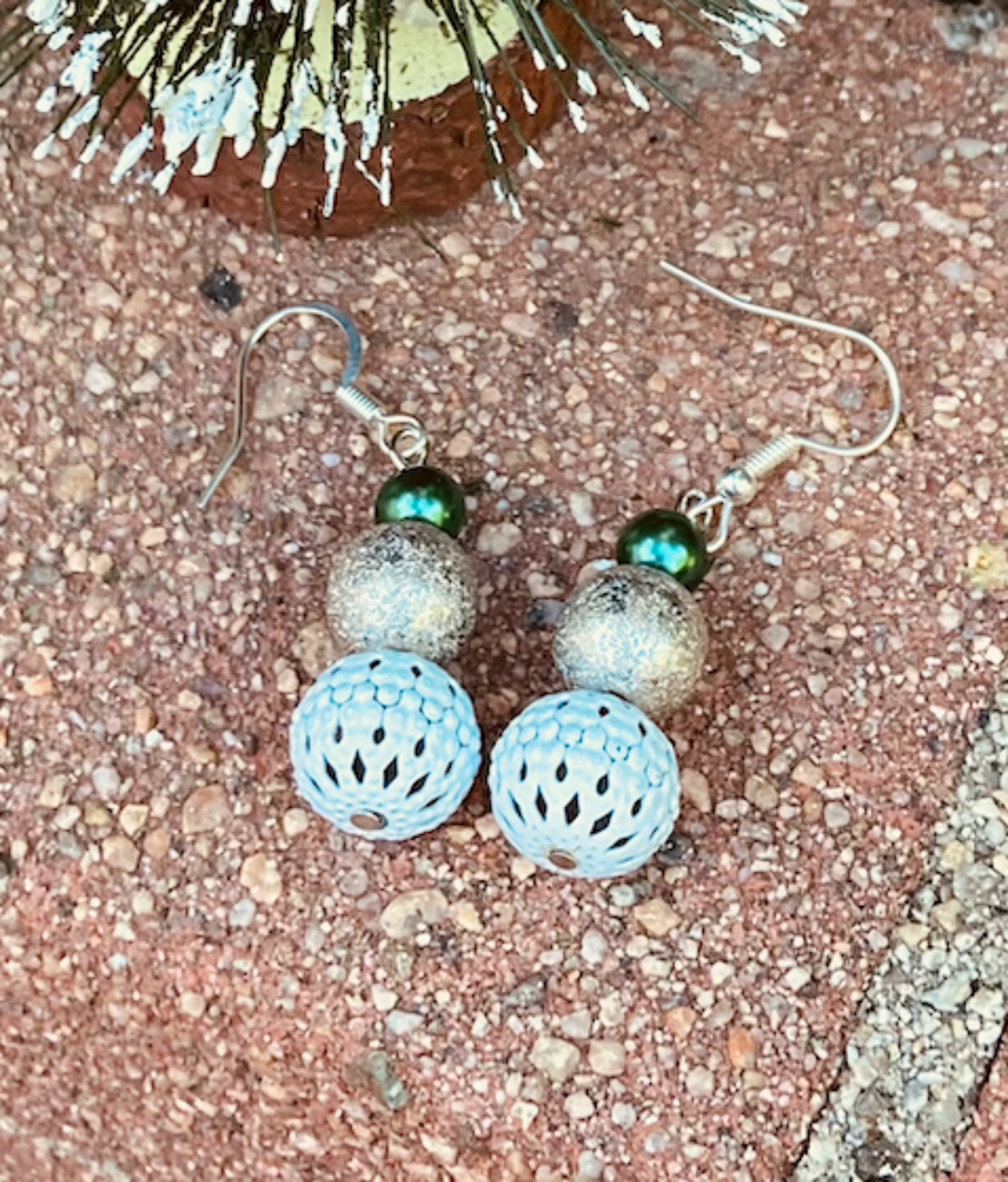 Winter earrings